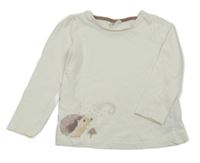 Biele tričko s ježkom