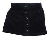 Čierna menšestrová sukňa Next