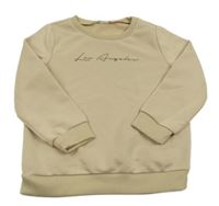 Béžová mikina s nápisom Shein