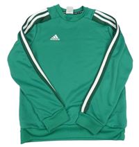 Zelená sportovní mikina s logem Adidas