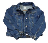 Tmavomodrá riflová crop bunda Denim Co.