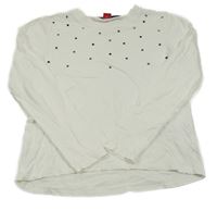 Biele tričko s kamienkami S. Oliver