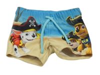 Světlemodro-pískové nohavičkové plavky - Tlapková Patrola H&M