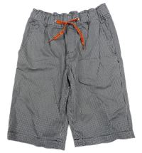 Čierno-biele vzorované kraťasy John Baner