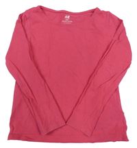 Fuchsiové tričko H&M