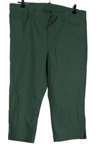 Dámské khaki elastické capri kalhoty Laura Torelli 