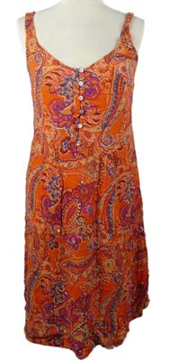 Dámske červeno-vínové vzorované šaty Next