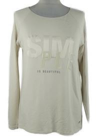 Dámske béžové tričko s nápisom Monari