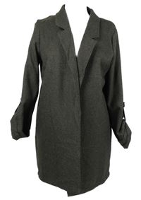 Dámský černo-béžový sakový cardigán s rolovacími rukávy Primark 