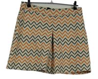 Dámska bielo-oranžovo-čierna vzorovaná sukňa Atmosphere