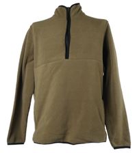 Pánská hnědá fleecová mikina Livergy 