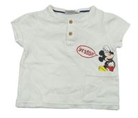 Biele tričko s Mickey mousem Disney