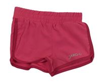 Malinové šušťákové kraťasy s logom Jako-o