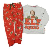 Sivo-červené pyžama s Elfem George