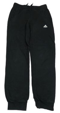 Čierne tepláky s logom Adidas