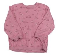 Ružová mikina so zvieratkami Nutmeg