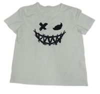 Biele tričko so smajlíkom