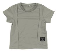 Sivé tričko s nášivkou