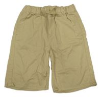 Béžové plátěné kraťasy H&M