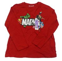 Červené tričko s potiskem - Avengers Marvel