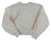 Sivo-ružová crop mikina H&M