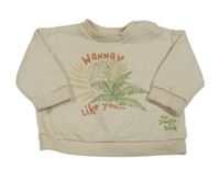 Svetlobéžová mikina s tygrem - Kniha džunglí zn. Primark