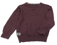 Lilkový melírovaný sveter Next