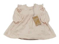 Nové - Svetloružové šaty s všitým body Mothercare