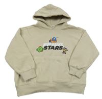 Béžová mikina s nápisem a kapucí - Brawl stars Zara