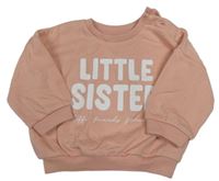 Svetloružová oversize mikina s nápisom Matalan