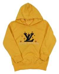 Žltá mikina s kapucí Louis Vuitton