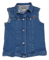Modrá rifľová vesta Primark