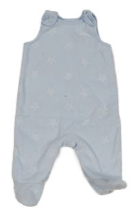 Světlemodré fleecové dupačky s hvězdami Mothercare
