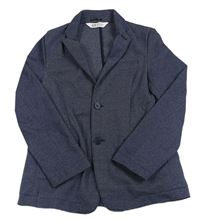 Tmavomodré teplákové sako H&M