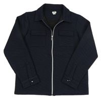 Tmavomodrá vzorovaná prepínaci mikina River Island