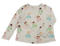 Pudrové tričko s vílami Nutmeg