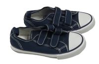 Nové - Tmavomodré plátěné botasky Primark 32