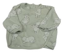 Světlezelená mikina s medvídkem Pú George 