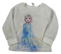 Sivá plyšová mikina s Elsou C&A