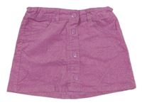 Ružová menšestrová sukňa so zlatými bodky C&A