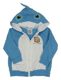 Modro-biela prepínaci mikina s kapucí - Cocomelon