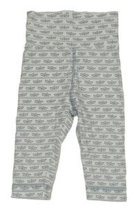 Světlemodro-biele pruhované tepláky s lodičkami H&M