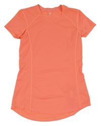 Oranžové sportovní děrované tričko H&M