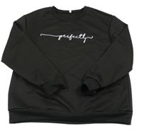 Čierna mikina s nápisom