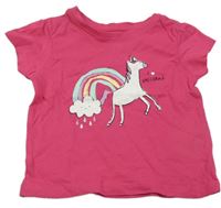 Ružové tričko s jednorožcom Primark