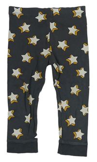 Tmavosivé pyžamové nohavice s hviezdičkami F&F