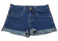 Modré rifľové kraťasy Denim Co.