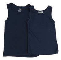 2x - Tmavomodrý nátělník lupilu, H&M