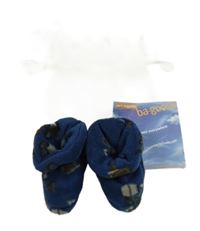 Nové - tmavomodré fleecové papučky so stavebními stroji ba-goose vel. 19