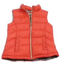 Jahodová prešívaná šušťáková zateplená vesta Zara